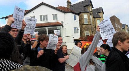 © NUS Studentendemo in GB